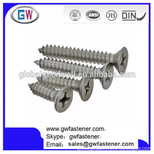 countersunk phillips head self tapping screw